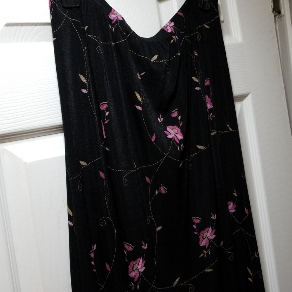 Flower print skirt---elastic waistband